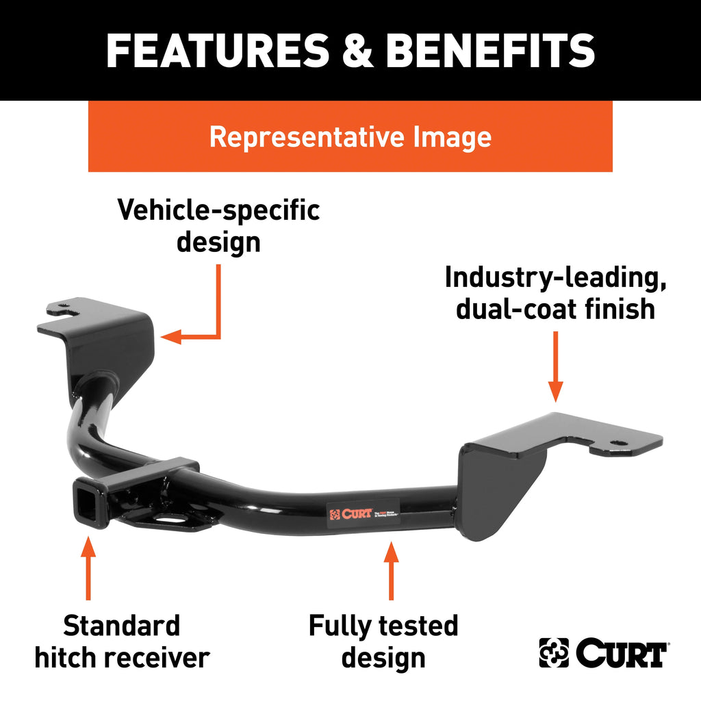 Class 1 Trailer Hitch with Installation Hardware, Pin & Clip X344