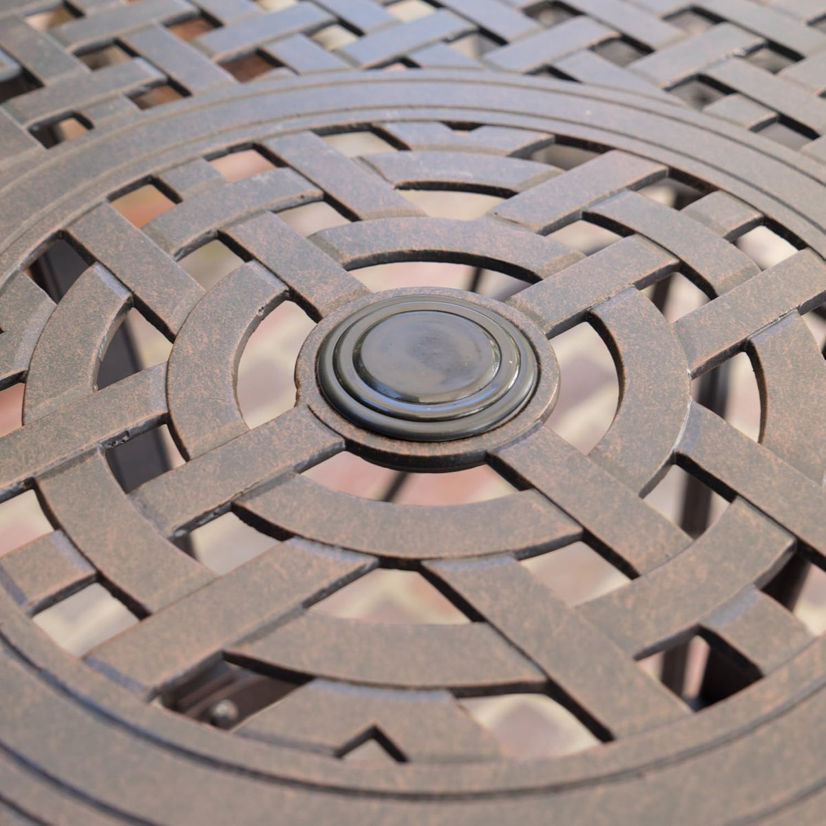 Bronze Cast Aluminum Round Bar Table C725199