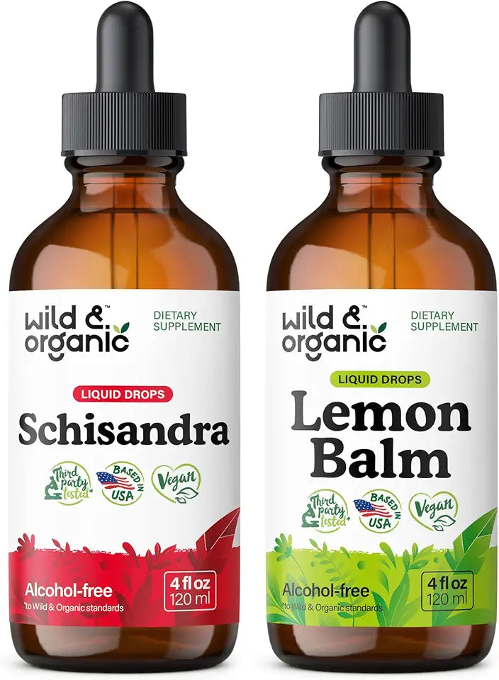 Schisandra Berry Tincture 4 fl oz & Lemon Balm Tincture 4 fl oz X717069