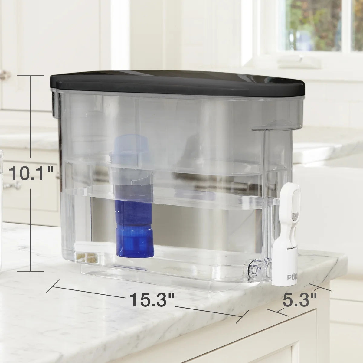 30-Cup Water Filter Dispenser System, Smoke I42404
