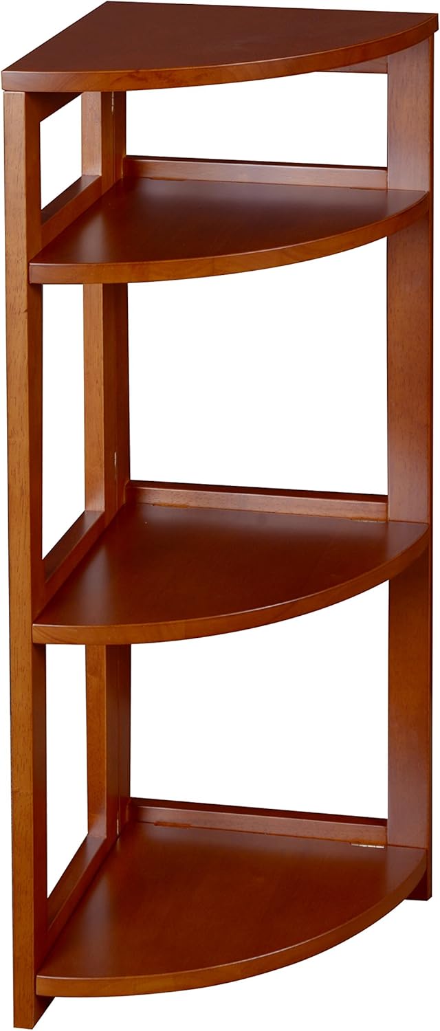 Golden Oak Corner Folding Bookcase W71522
