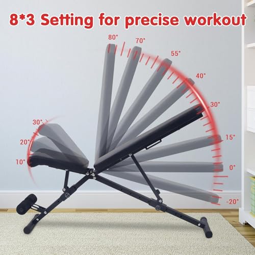 Adjustable Weight Bench 800Lbs Capacity Incline Decline A404