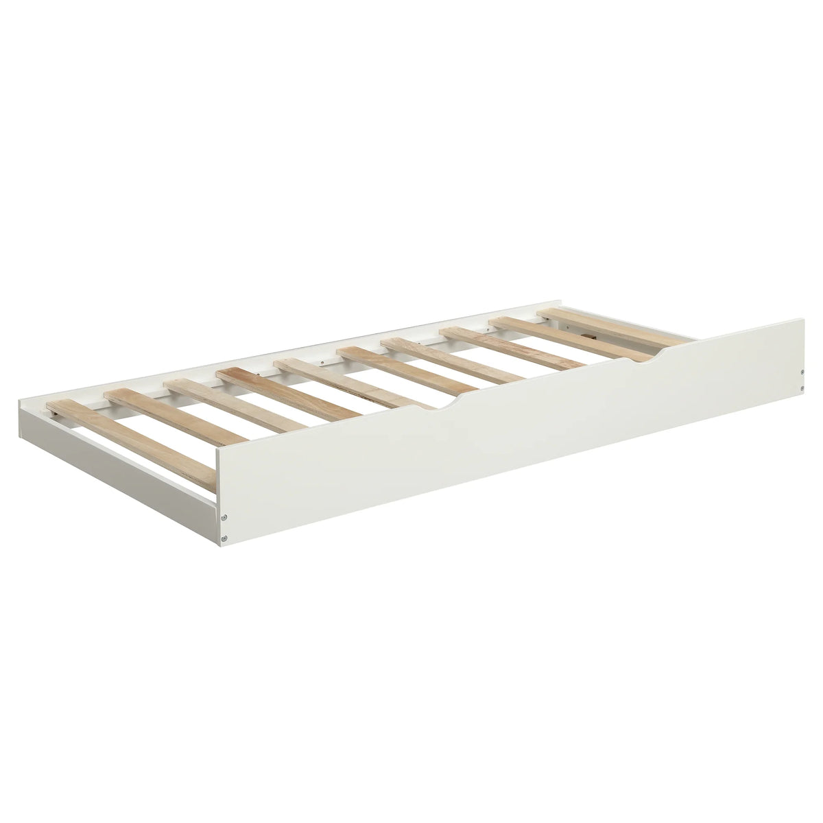 Solid Wood Daybed with Trundle White N70555