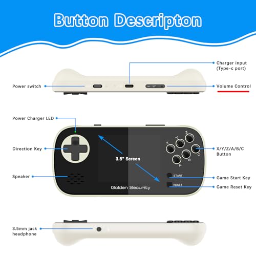 Handheld Game Console Retro Mini Arcade Machine 2.8 Inches Y2282