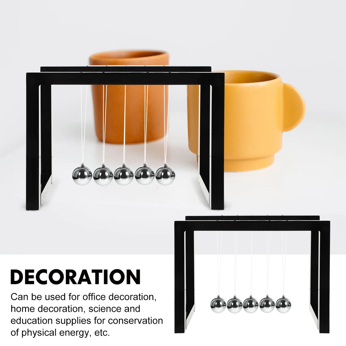 Black Swinging Balls Desk Gadget M80701