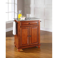 Cherry Stainless Steel Top Portable Kitchen Island L468193