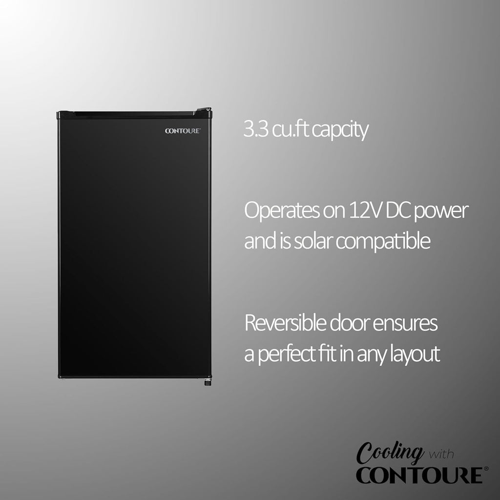 Black 3.3 cu.ft. 12V Compact Refrigerator P331405