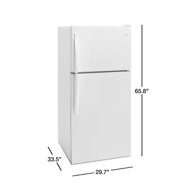 Top Freezer Refrigerator in White N2593
