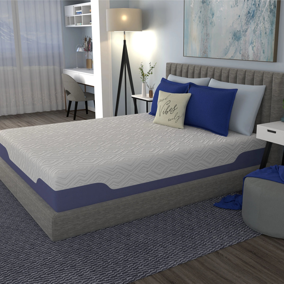 Queen Hybrid Memory Foam and Innerspring Mattress A8853