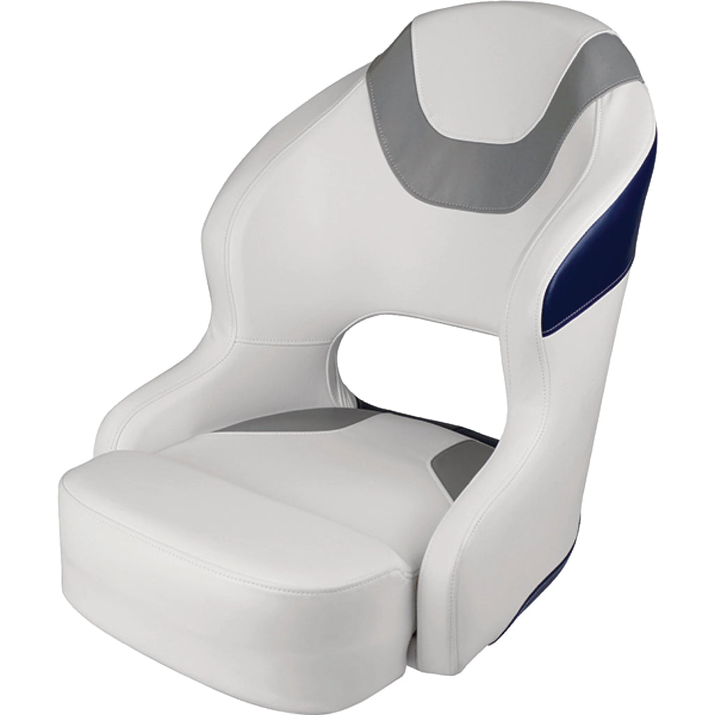 White Grey Navy Bucket Seat V330295