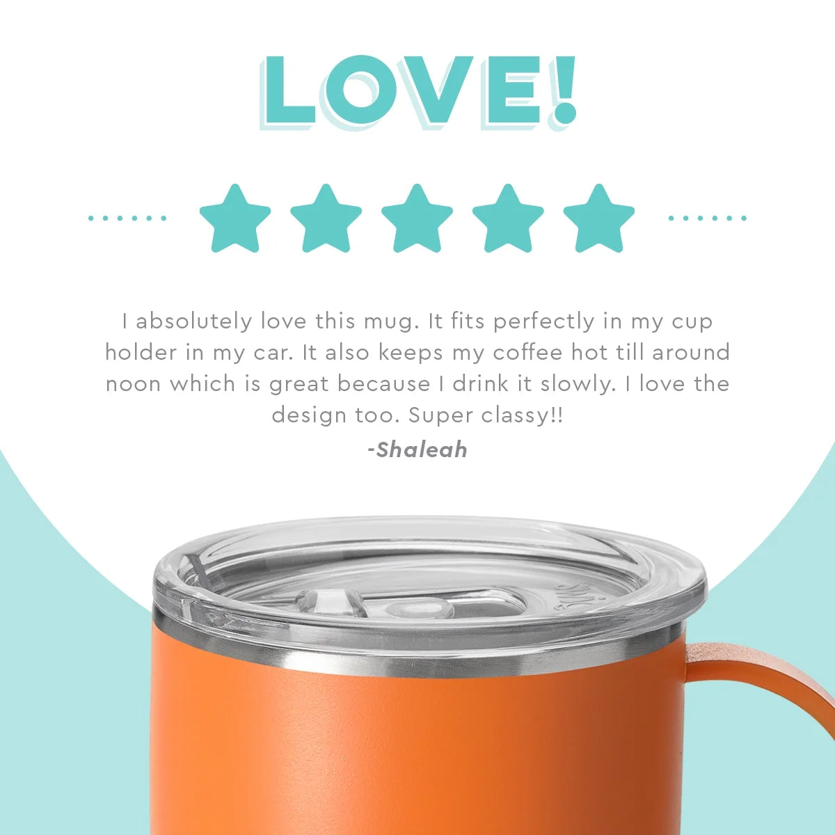 18oz Insulated Stainless Steel Travel Mug with Handle X41712