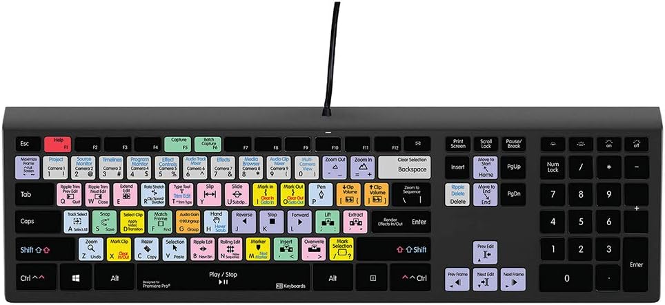 Slimline Editing Mechanical Keyboard for Windows PC V883