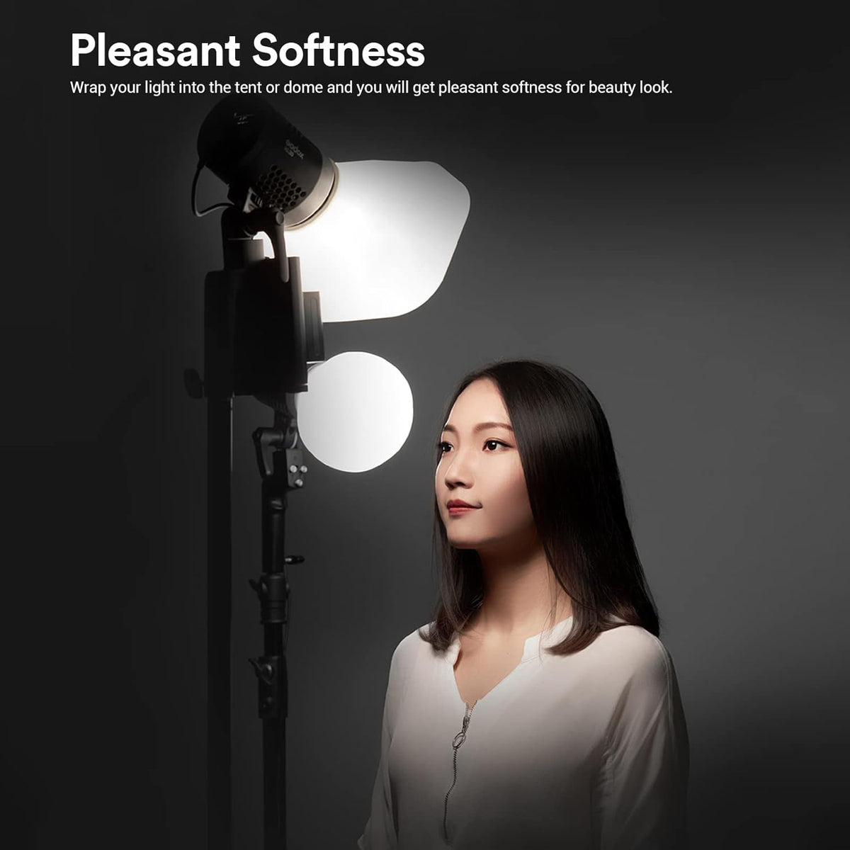 Bi-Color LED Video Light with 2X NP-F970 Lithium Battery Case I4078