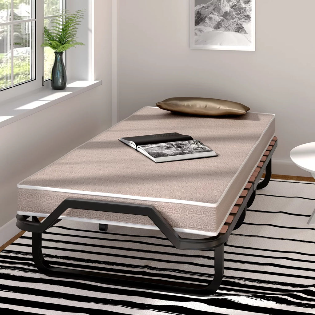Folding Bed with Memory Foam and Metal Frame E95765