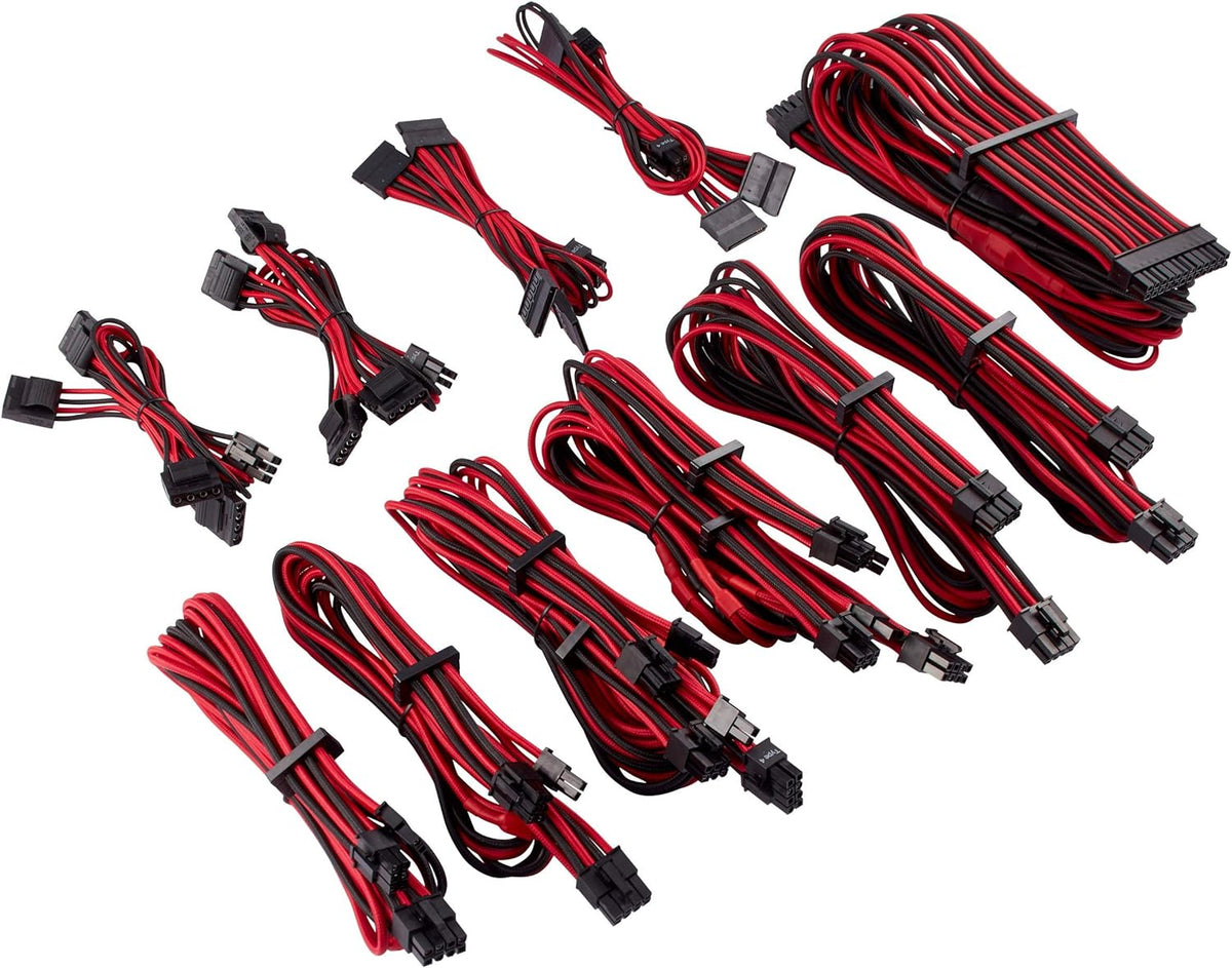 Blue Individually Sleeved PSU Cables Pro Kit Y324