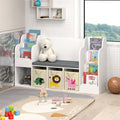 Kids Bookshelf with Reading Nook and Toy Storage G12742