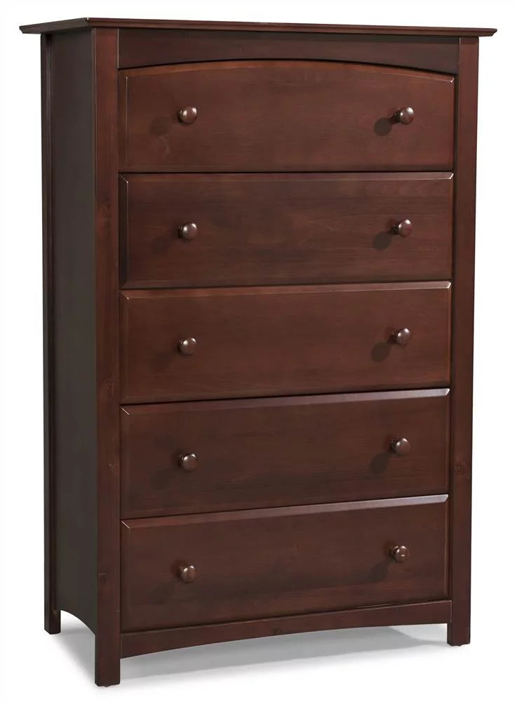 White 5 Drawer Nursery Dresser H5130