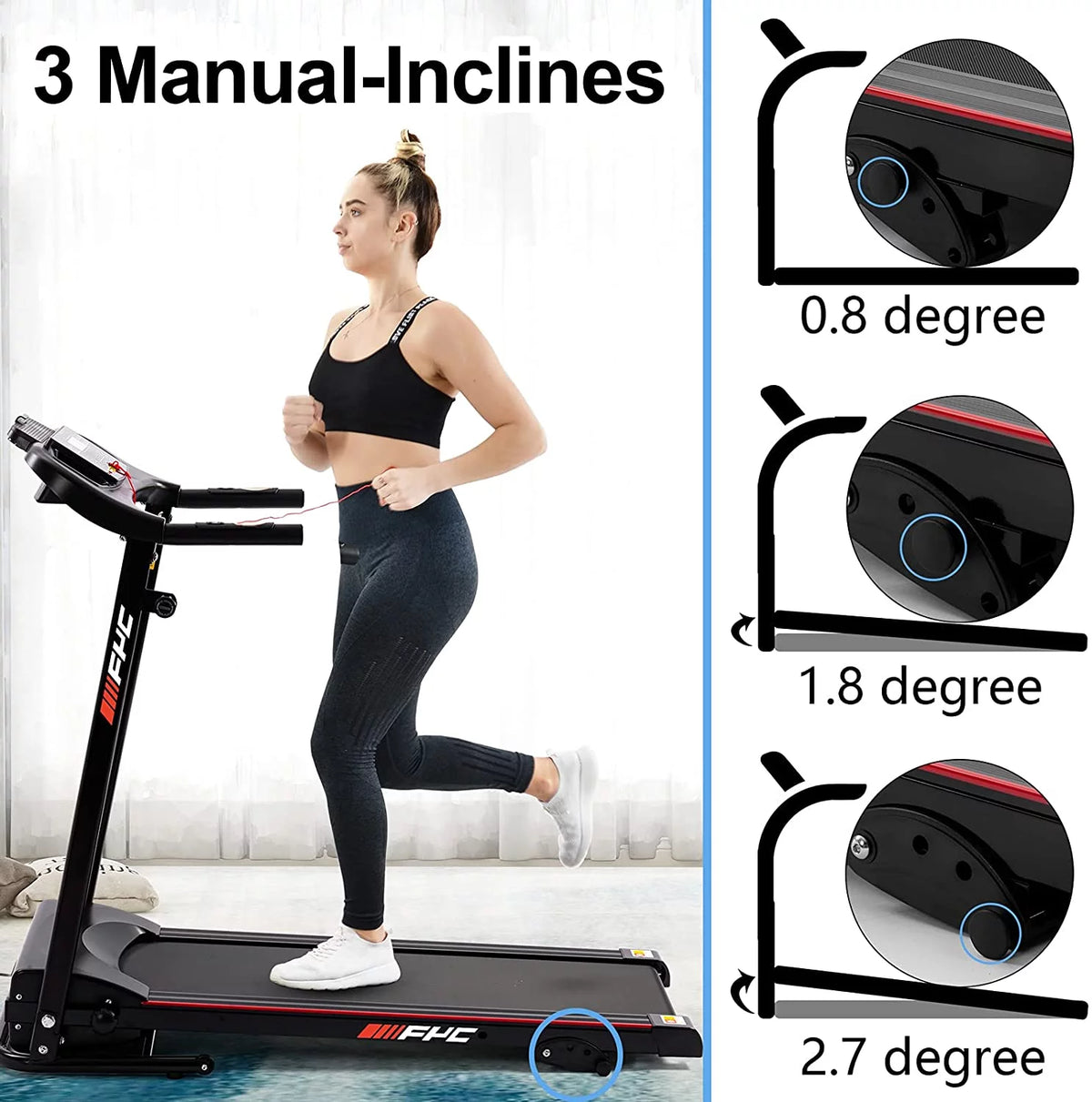 2.5HP Folding Incline Treadmill U824517