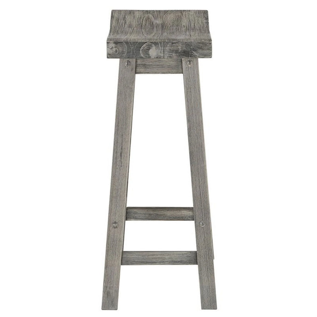 Set of 3 Storm Gray Barstool G872