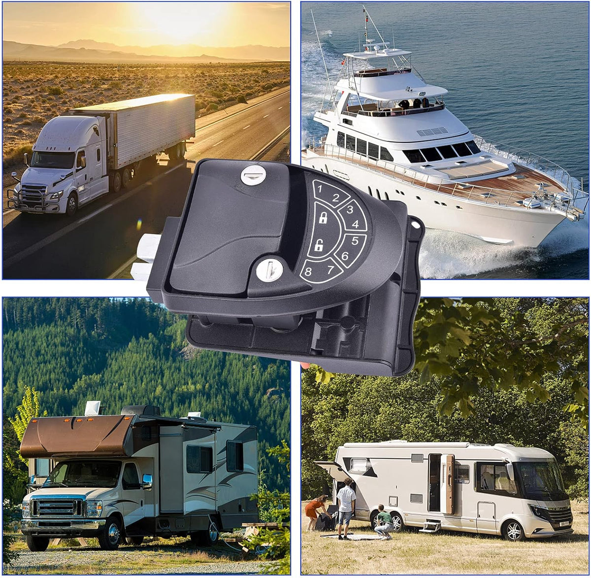 RV Keyless Entry Door Lock with Backlit Keypad E862047