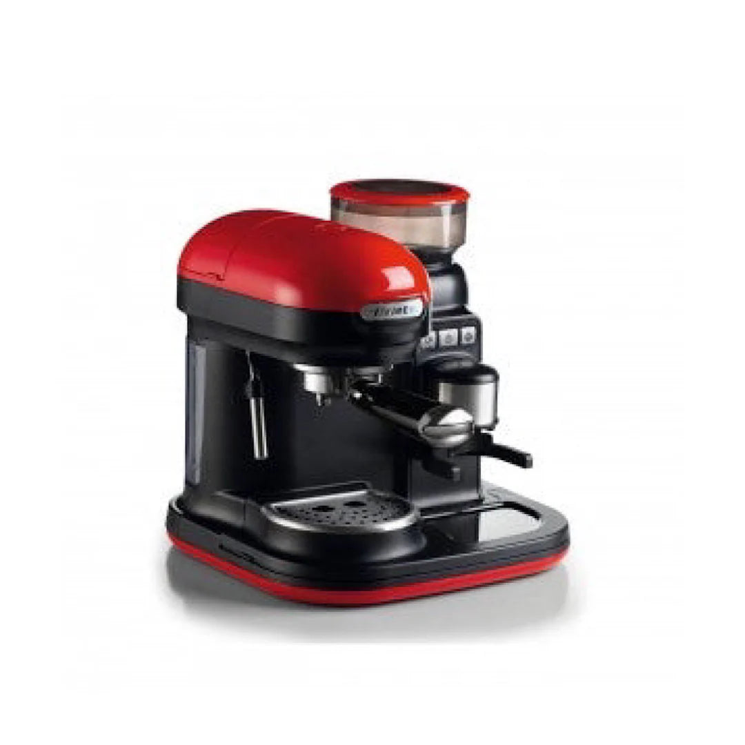 Espresso Machine with Grinder Red H156683
