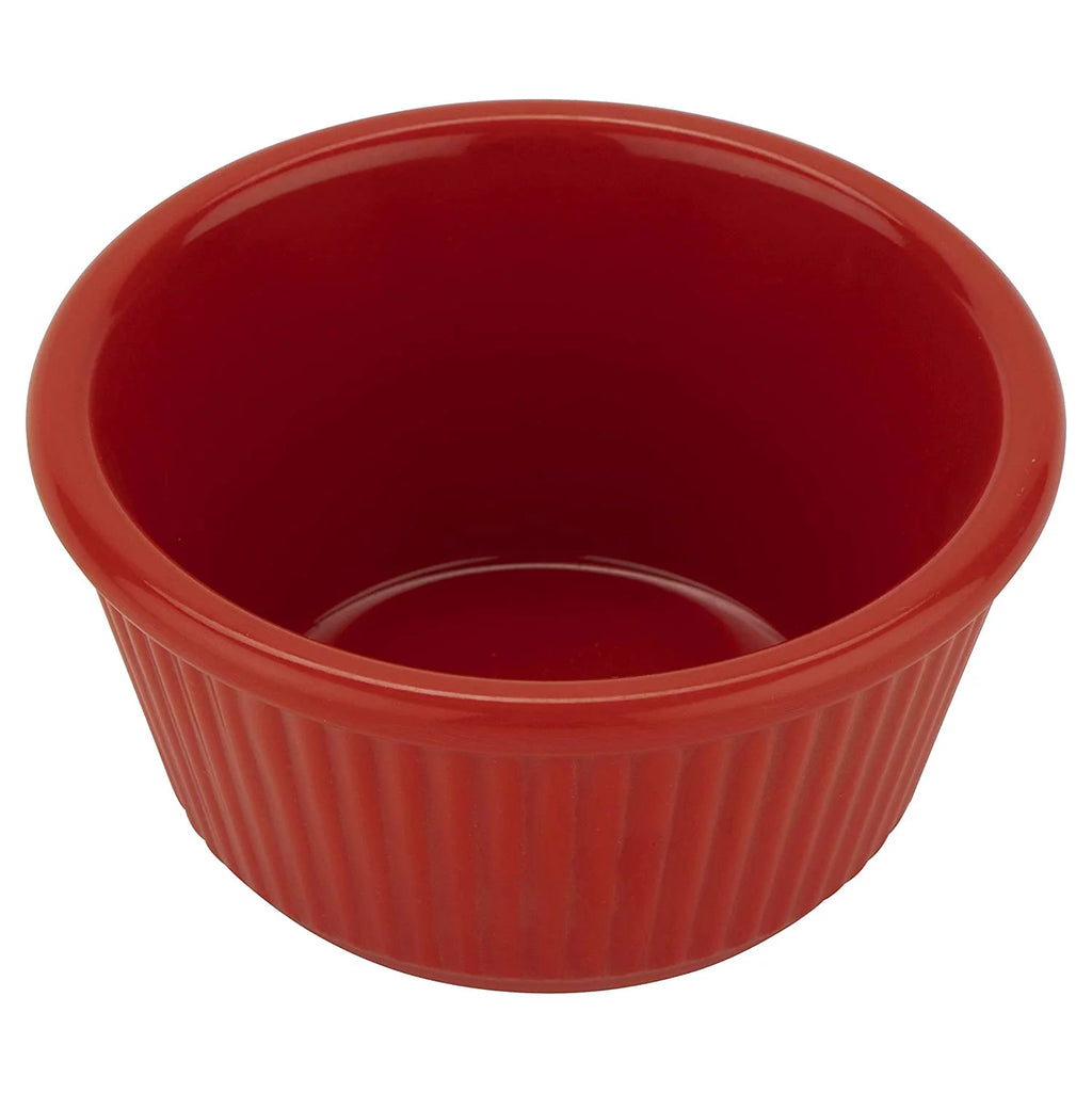 Red 4 oz Fluted Ramekin, Pack of 12 G29811