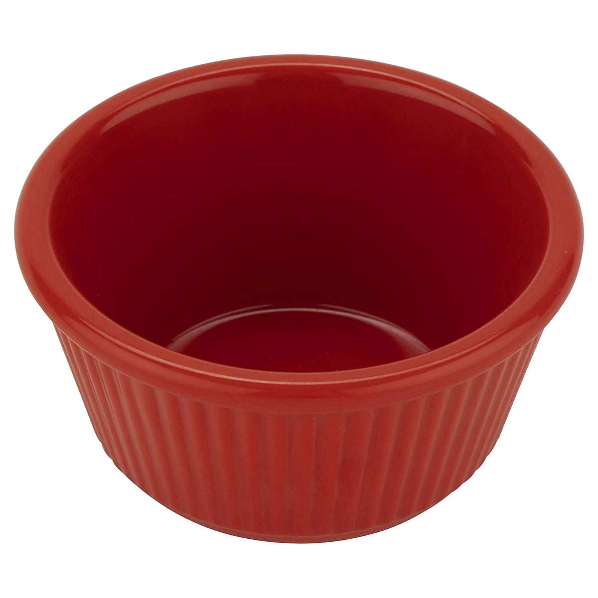 Red 4 oz Fluted Ramekin, Pack of 12 G29811