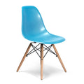 Blue Chair with Wood Legs N146637