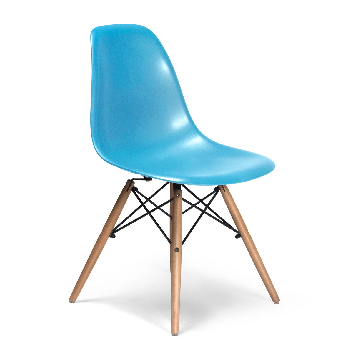 Blue Chair with Wood Legs N146637