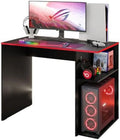 Compact Gaming Computer Desk with 2 Shelves and Monitor Stand Z842328