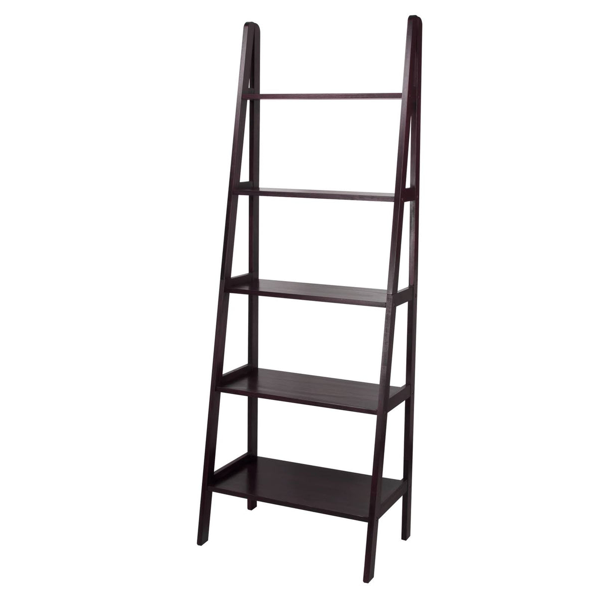 5 Shelf Ladder Bookcase, Espresso G1348
