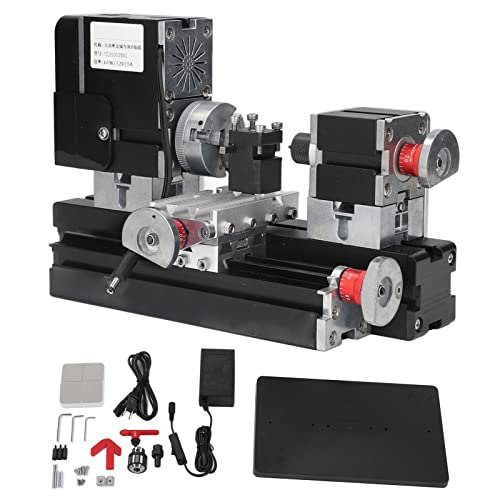 12VDC 60W 12000RPM Micro Lathe Machine with Drill Chuck V19371