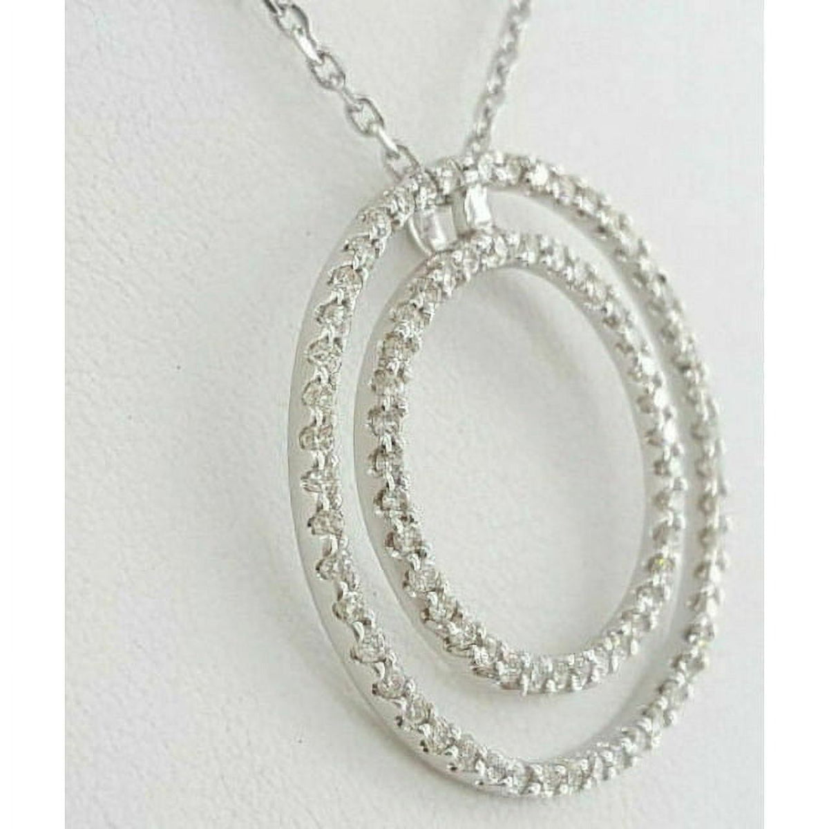 14K White Gold Lab Grown Diamond Pendant Z923