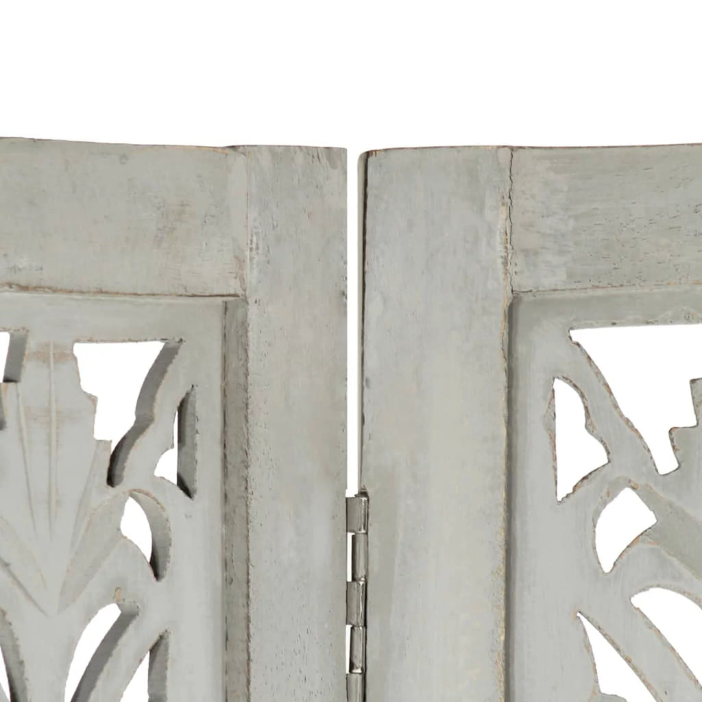 Hand Carved 5-Panel Mango Wood Room Divider T98930