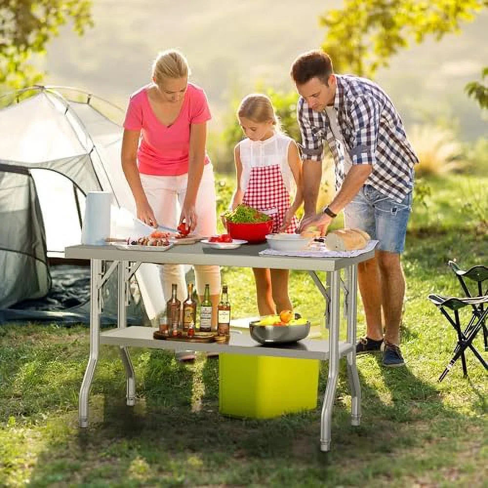 Stainless Steel Folding Table 48" X 24" W412942