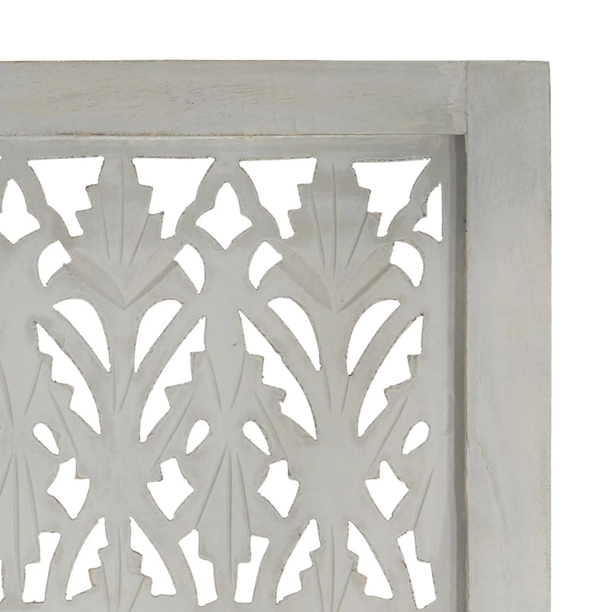 Hand Carved 5-Panel Mango Wood Room Divider T98930
