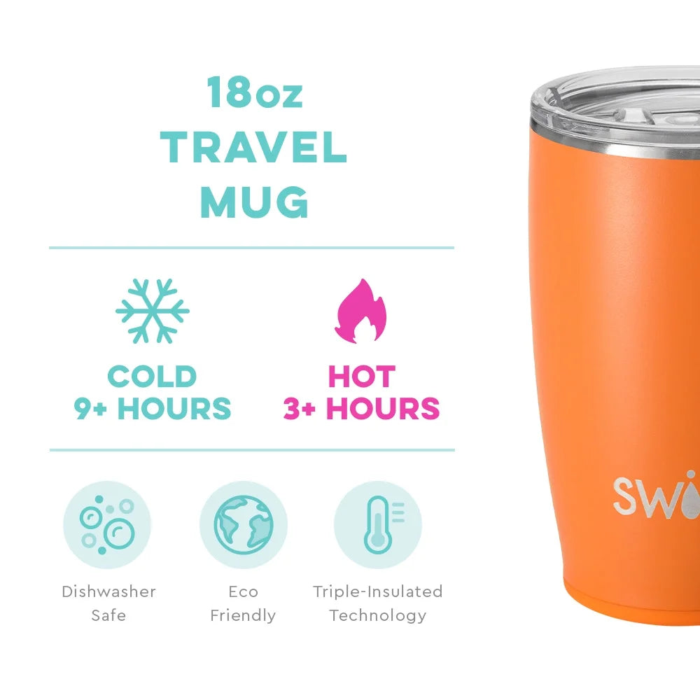 18oz Insulated Stainless Steel Travel Mug with Handle X41712