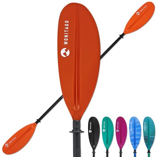Aluminum Shaft PP Blade Floating Kayak Paddle B149952