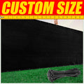Black Fence Privacy Screen with Grommets D946152