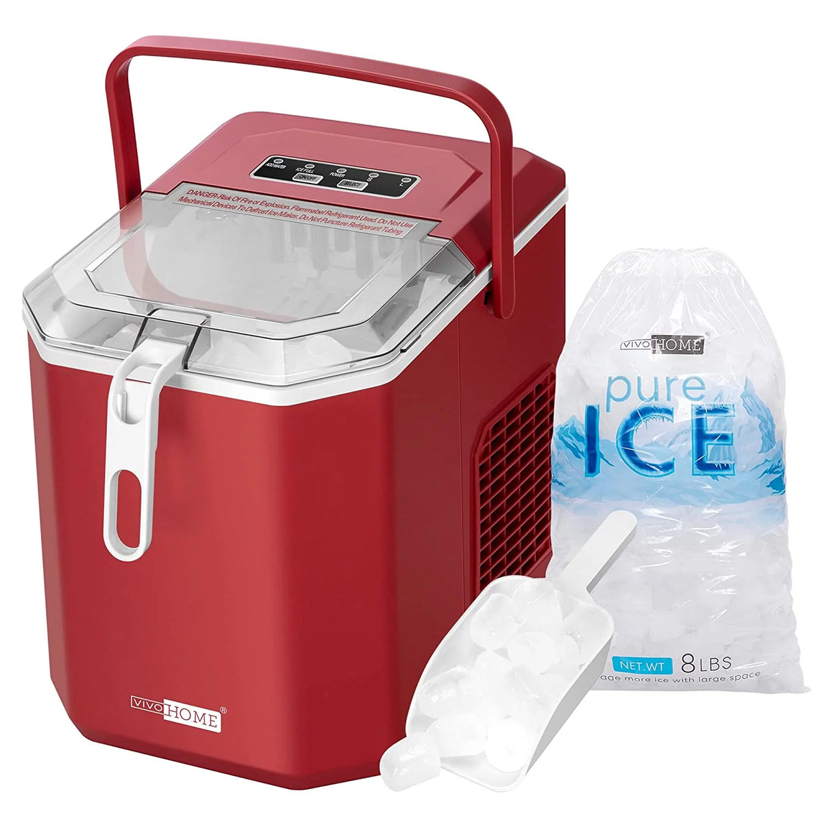 Portable Countertop Ice Maker with Scoop W5976