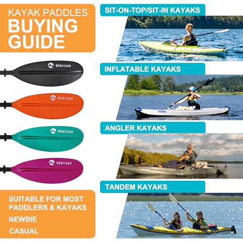 Aluminum Shaft PP Blade Floating Kayak Paddle B149952