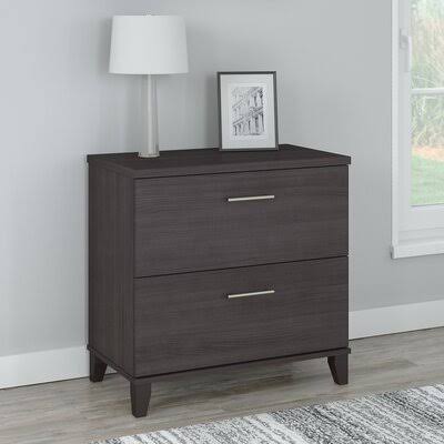 2-Drawer Lateral Filing Cabinet Storm Gray P28461