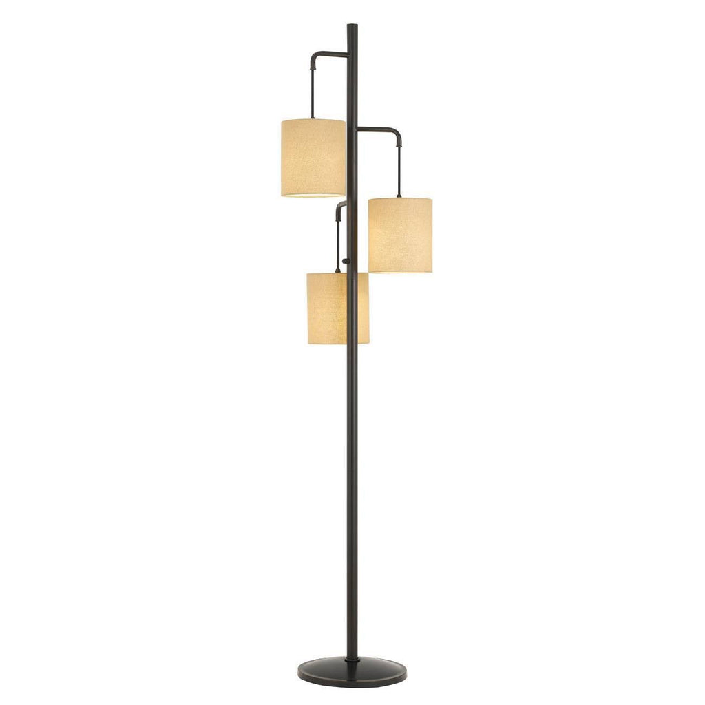 Metal Kirkwall Lantern Floor Lamp with 3 Shades P16565