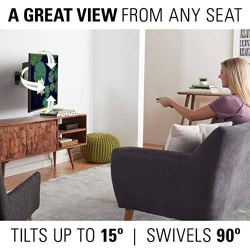 Small Full-Motion TV Mount for 19 inch-40 inch, Black Y354264
