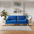 Blue L Shaped Sofa Couch 2 Seater Loveseat B82766