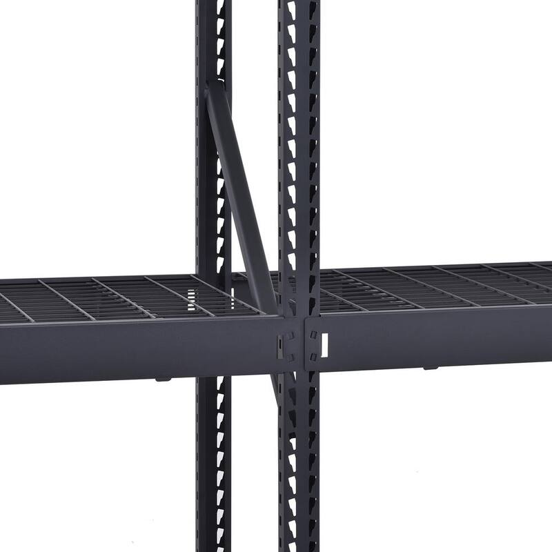 3-Tier Steel Freestanding Garage Storage Shelving Unit in Black G5146