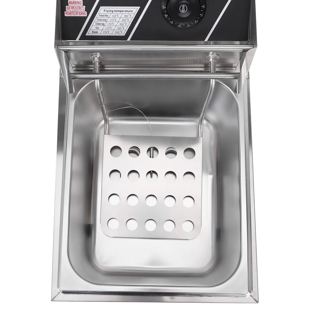 6.3QT 2500W Stainless Steel Electric Deep Fryer K52746