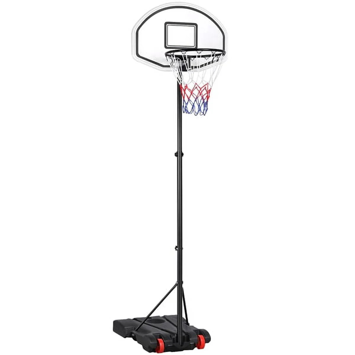 Height Adjustable Portable Basketball Hoop with Wheels F5296