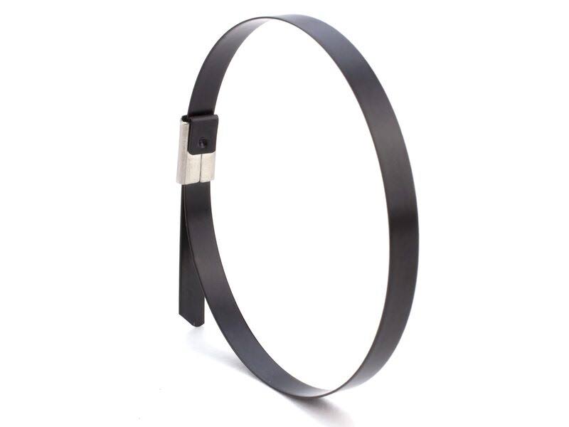 27 inch Plastic Coated Stainless Steel Cable Tie - 100 Pack K984874