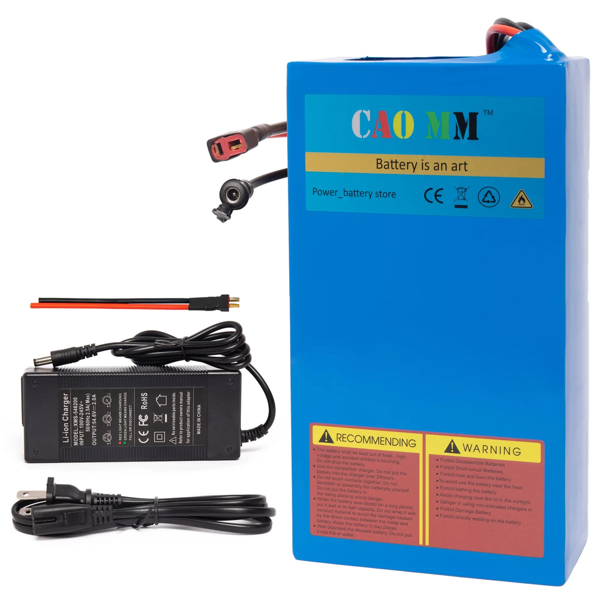 48V 20Ah Lithium Battery with Charger V678